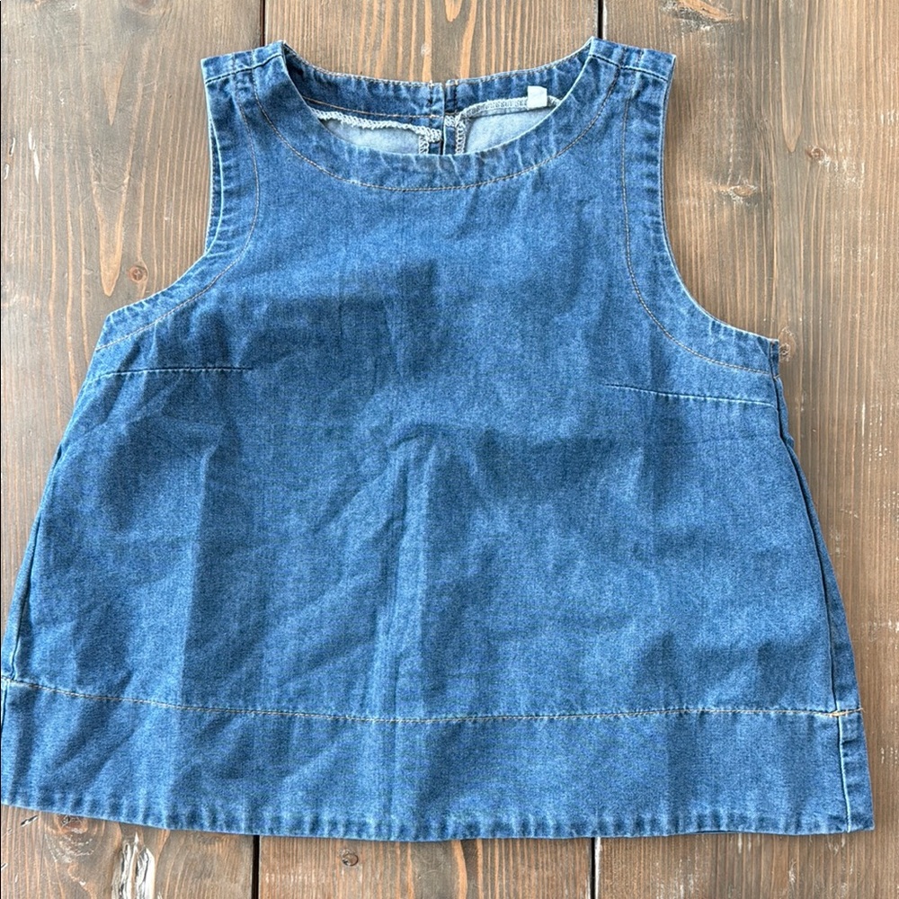 Denim Sleeveless Top